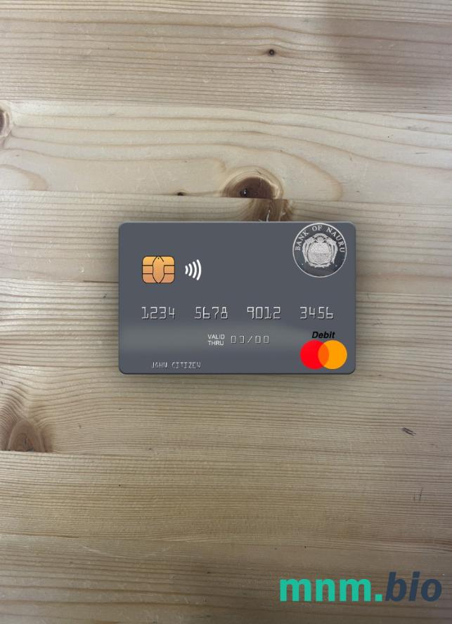 Nauru bank of Nauru wygląd zdjęcia mastercard skan PSD + zdjęcie